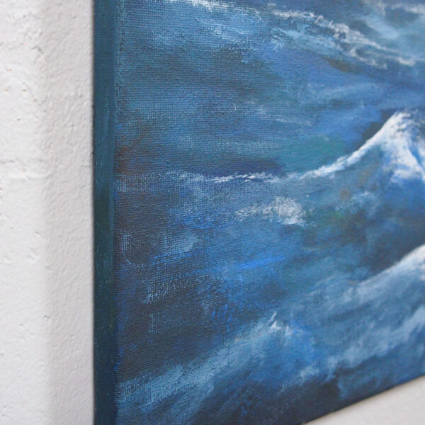 „Struktura 120 ” – Obraz akrylowy na płótnie, 40x120cm (Oryginał, 2026)