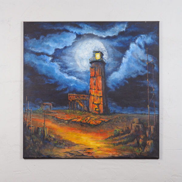 OLYMPUS DIGITAL CAMERA "Wieża-89" – Obraz akrylowy na płótnie, 90x90cm (Oryginał, 2024)