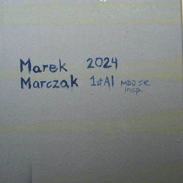 OLYMPUS DIGITAL CAMERA "Wieża-89" – Obraz akrylowy na płótnie, 90x90cm (Oryginał, 2024)